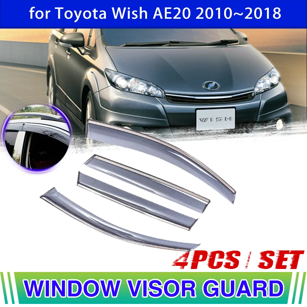 Автомобильный оконный козырек для Toyota Wish Ae20 2010 ~ 2018, вентиляционный тент, защита от солнца и дождя, защита от дыма, дефлектор, аксессуары 2011 2012
Автомобильный оконный козырек для Toyota Wish Ae20 2010 ~ 2018, вентиляционный тент, защита от солнца и дождя, защита от дыма, дефлектор, аксессуары 2011 2012