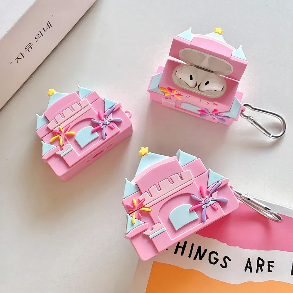 Earphone Protective Cover For Airpods 4 2 3 Cute Cartoon Pink Castle Silicone Headphone Cases For Airpods 4 Pro Soft Case
Earphone Protective Cover For Airpods 4 2 3 Cute Cartoon Pink Castle Silicone Headphone Cases For Airpods 4 Pro Soft Case