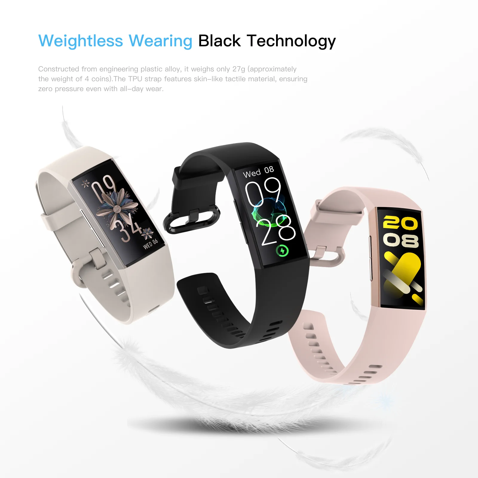 C81 Smart Band, 1.13" AMOLED Color Screen Fitness Tracker, IP67 Waterproof Sport Bracelet, Long Battery Life Smart Watch Band
C81 Smart Band, 1.13" AMOLED Color Screen Fitness Tracker, IP67 Waterproof Sport Bracelet, Long Battery Life Smart Watch Band