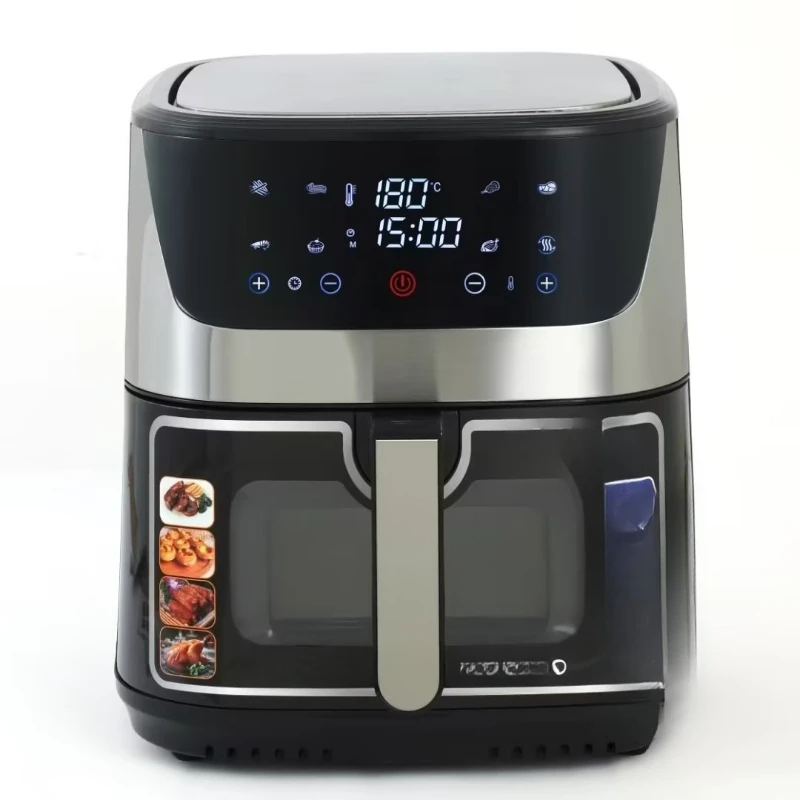 Household Air Fryer Large Capacity Visual Stainless Steel Electric Fryer Fully Automatic
Household Air Fryer Large Capacity Visual Stainless Steel Electric Fryer Fully Automatic