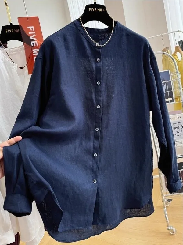 Loose Casual Long Sve round Ne Pure Color irt for Men And Women Breathable Polyester Fiber Autumn Winter New Sle
Loose Casual Long Sve round Ne Pure Color irt for Men And Women Breathable Polyester Fiber Autumn Winter New Sle