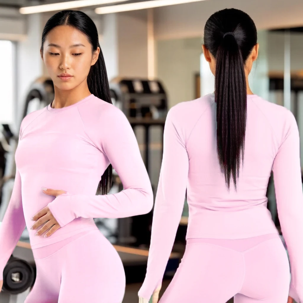 DFLOGO Women's tight fitting seamless impact sports long sleeved top, fitness training yoga shirt, running long sleeved T-shirt
DFLOGO Women's tight fitting seamless impact sports long sleeved top, fitness training yoga shirt, running long sleeved T-shirt