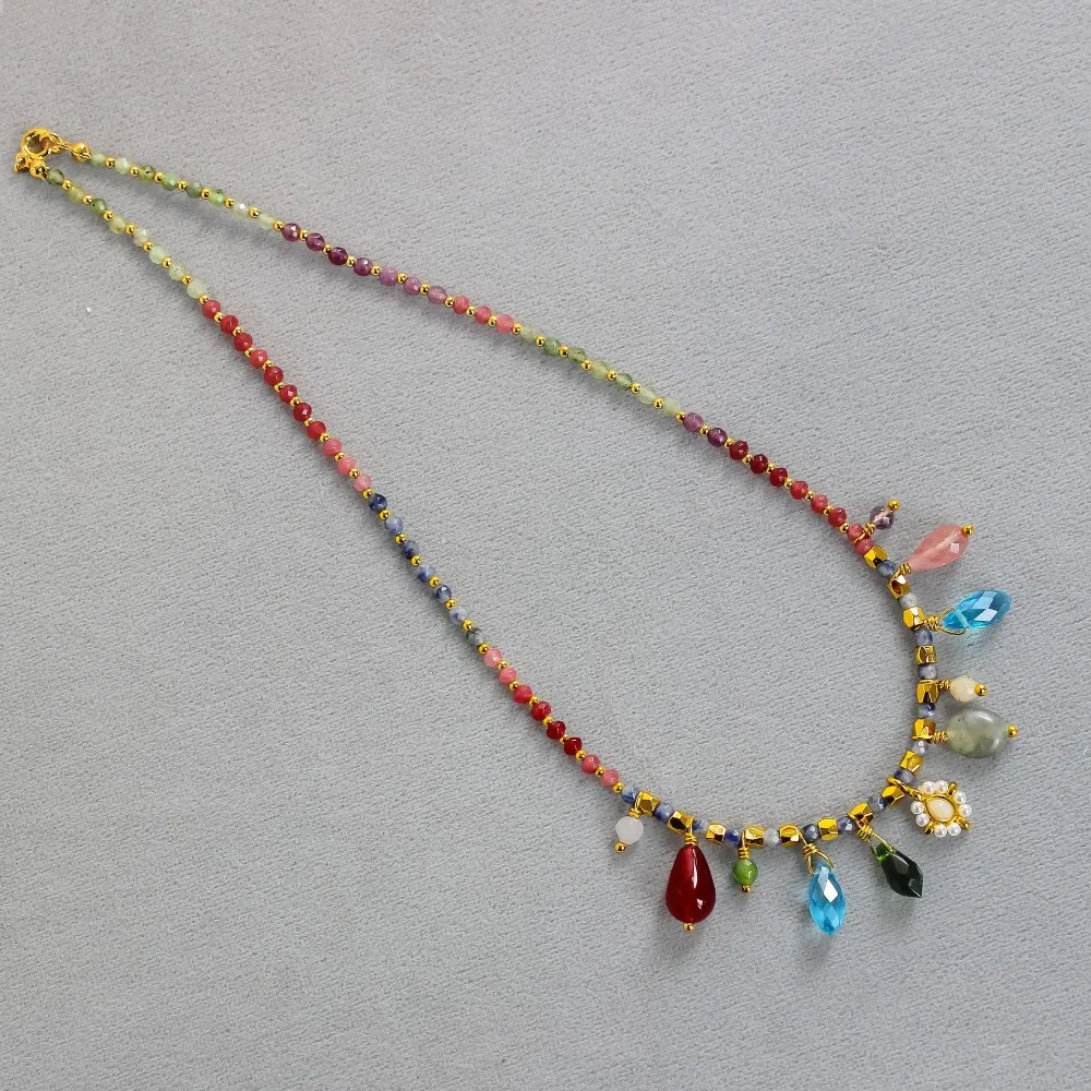 2025 New Year Autumn Winter Multi-color Natural Stone Necklace French Niche Bohemian Style Pearl Pendant Beaded Clavicle Chain
2025 New Year Autumn Winter Multi-color Natural Stone Necklace French Niche Bohemian Style Pearl Pendant Beaded Clavicle Chain