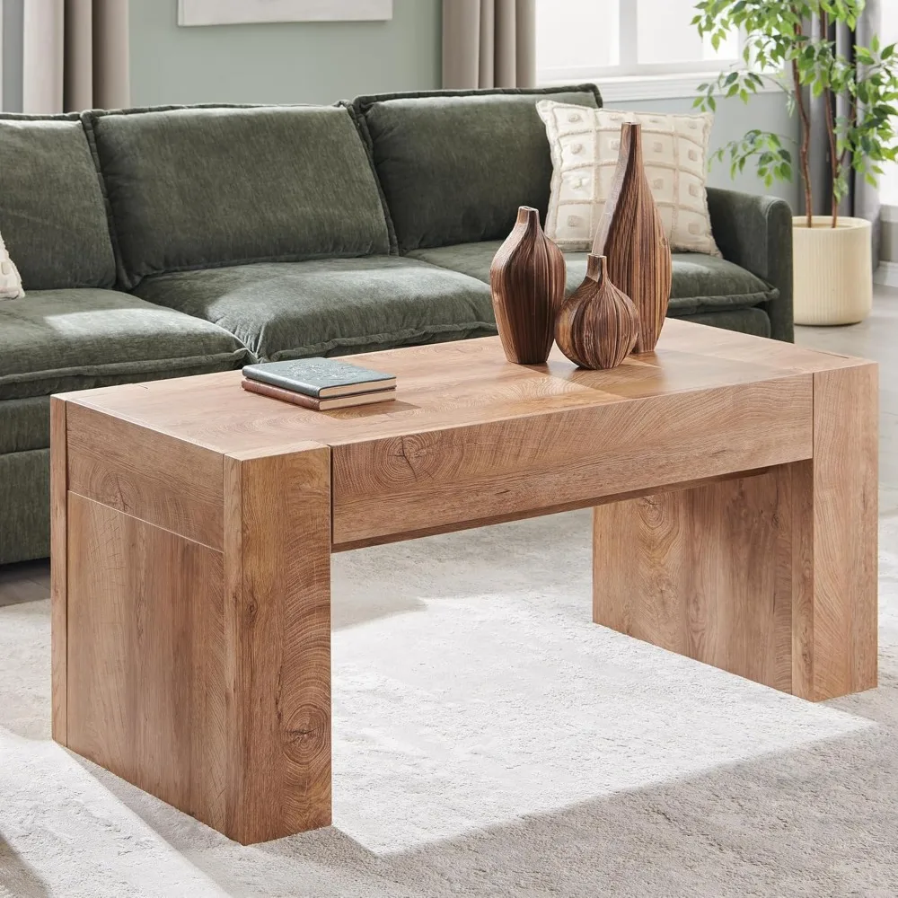 48" Modern Farmhouse Coffee Table, Wooden Living Room Table with Hidden Storage Drawer, Rustic Rectangular Center Tables w/Wood
48" Modern Farmhouse Coffee Table, Wooden Living Room Table with Hidden Storage Drawer, Rustic Rectangular Center Tables w/Wood