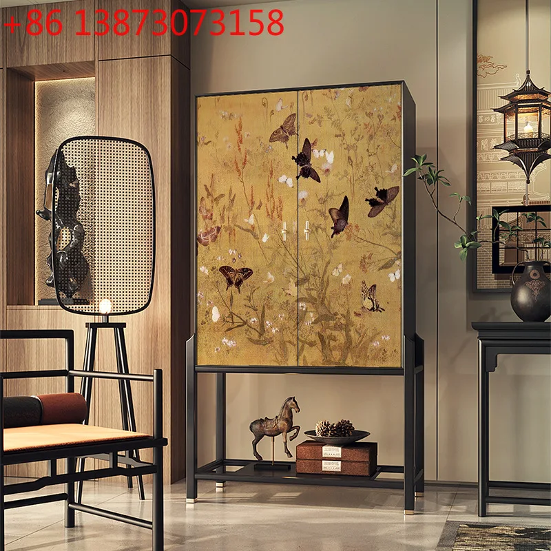New Chinese-style solid wood chest, living room locker against the wall, high-footed cabinet next to the sofa, bedroom bedside m
New Chinese-style solid wood chest, living room locker against the wall, high-footed cabinet next to the sofa, bedroom bedside m
