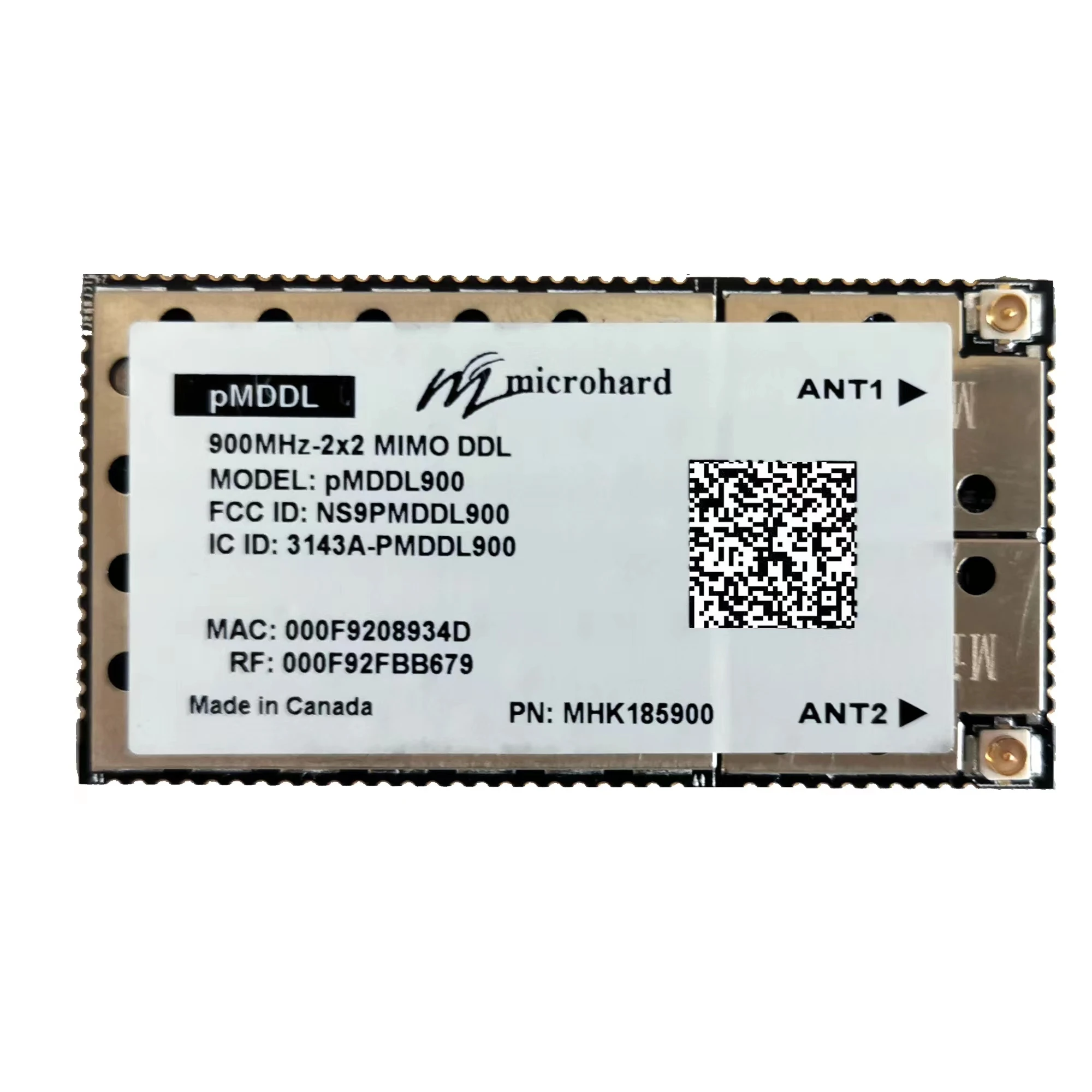 Microhard PMDDL900 high-power digital graphics integrated radio module MHK185900
Microhard PMDDL900 high-power digital graphics integrated radio module MHK185900