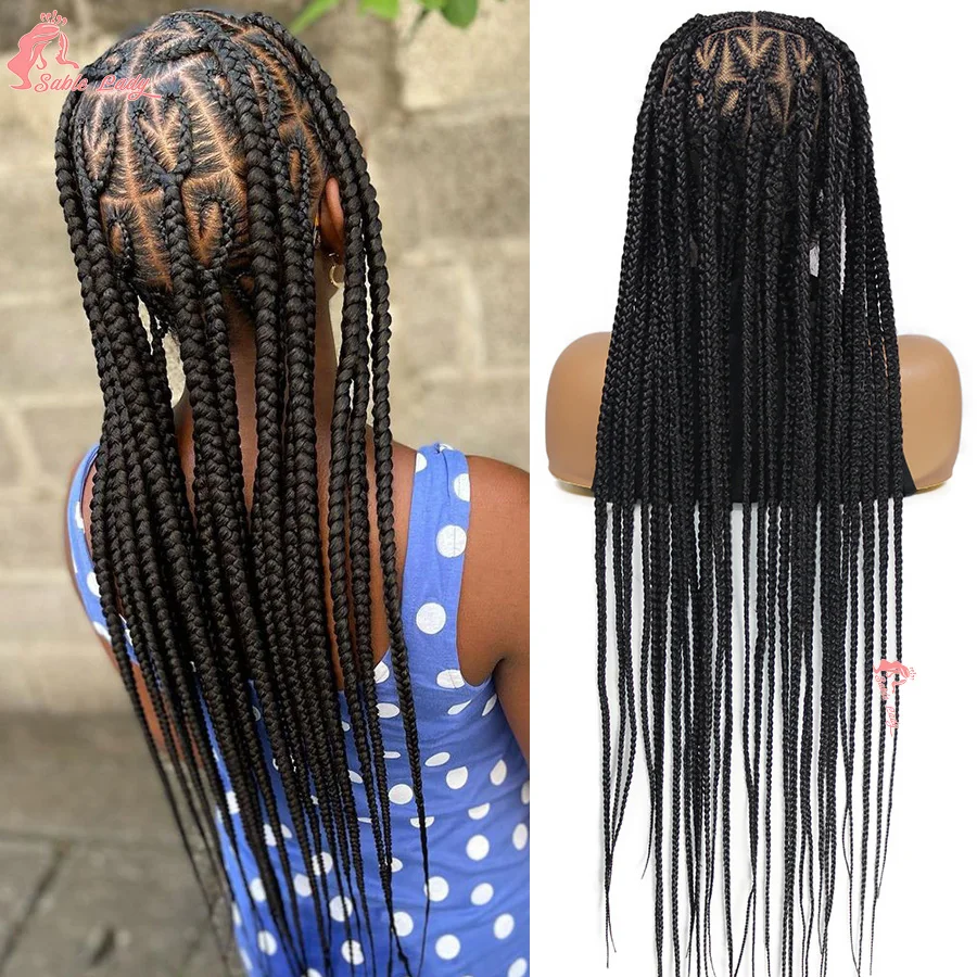 Heart Shape Box Braided Wigs Synthetic Full Lace Braiding Wigs For Black Women Goddess Long 36'' Cornrows Braids With Baby Hair
Heart Shape Box Braided Wigs Synthetic Full Lace Braiding Wigs For Black Women Goddess Long 36'' Cornrows Braids With Baby Hair