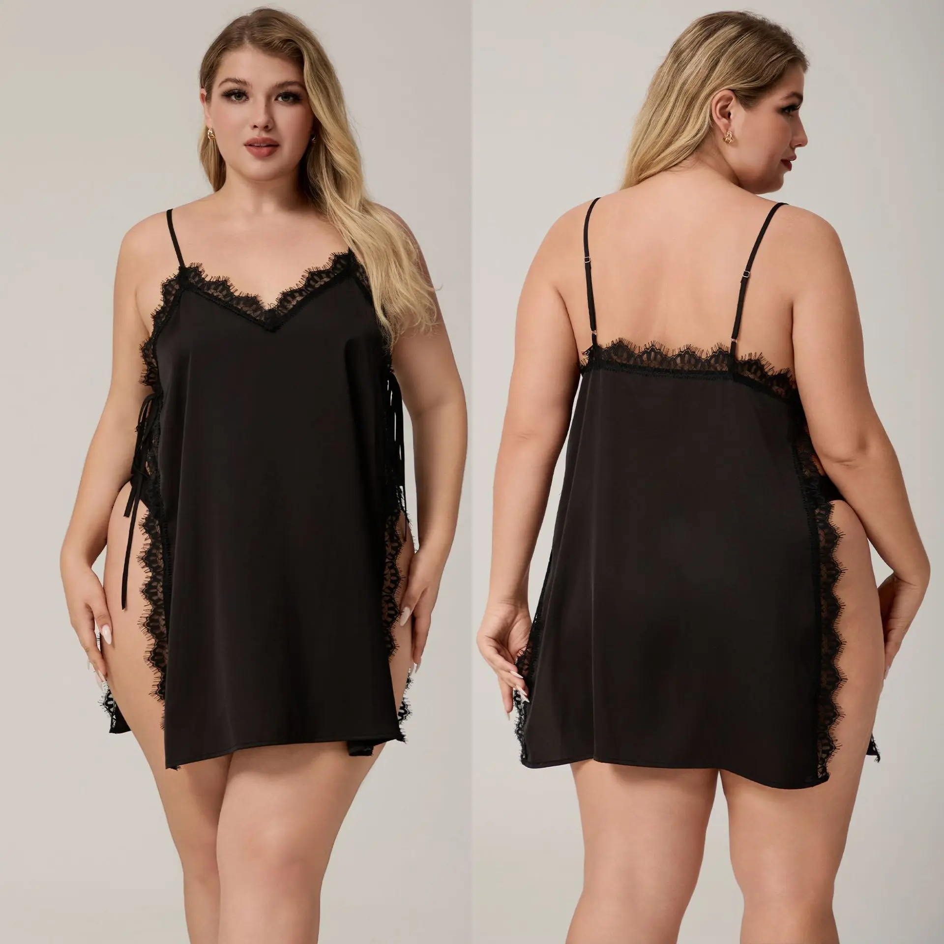 Women's Oversized Ice Silk Side Vents Sleep Dress Comfortable Loose Sleeveless Nightgown Soft Split Nightdress
Women's Oversized Ice Silk Side Vents Sleep Dress Comfortable Loose Sleeveless Nightgown Soft Split Nightdress