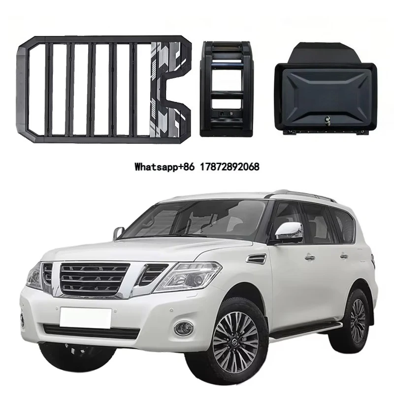 Aluminum Alloy Car Roof Cargo Luggage Rack Baskets Side Ladder Side Box for Patrol Y63 Y62 2012-2022 2024-2026
Aluminum Alloy Car Roof Cargo Luggage Rack Baskets Side Ladder Side Box for Patrol Y63 Y62 2012-2022 2024-2026