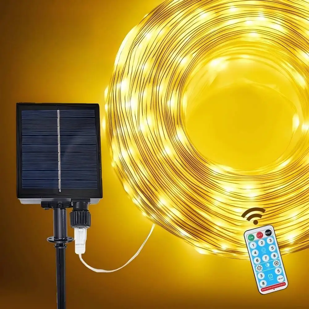1 шт., 20 м/30 м/50 м/100 м, гирлянда на солнечной батарее с 8-режимным пультом дистанционного управления, подходит для сада, двора и вечеринки
1 шт., 20 м/30 м/50 м/100 м, гирлянда на солнечной батарее с 8-режимным пультом дистанционного управления, подходит для сада, двора и вечеринки