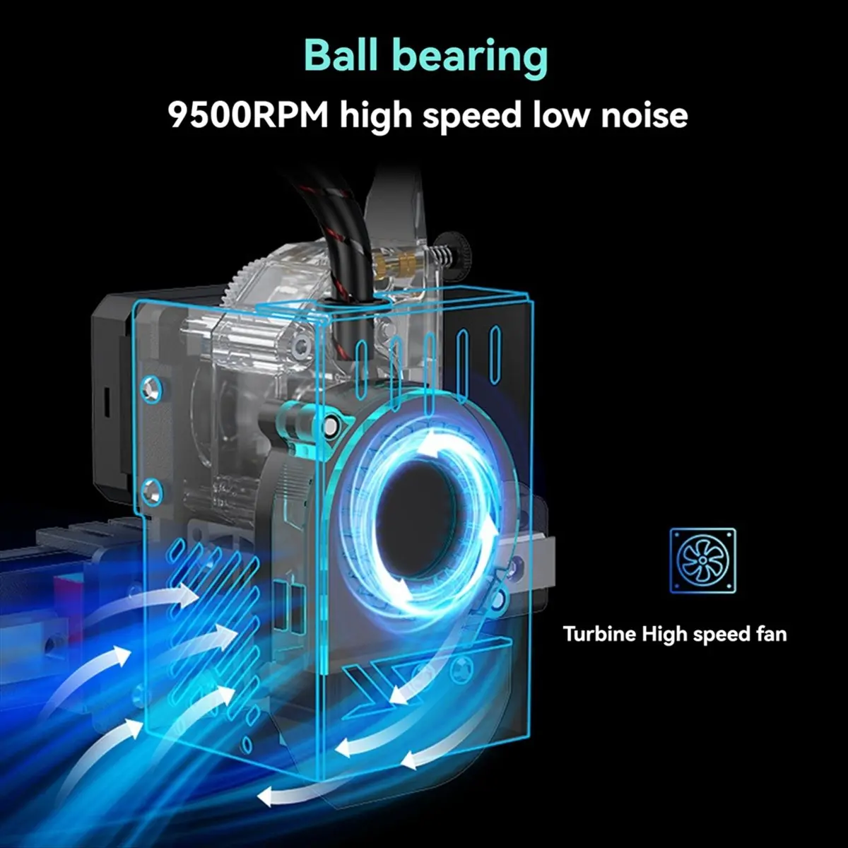 T69C! 3D Printer Cooling Fan 12V, 5015 Turbo Blower, 2-Pin Connector High Rotational Speed Low Noise Cooler
T69C! 3D Printer Cooling Fan 12V, 5015 Turbo Blower, 2-Pin Connector High Rotational Speed Low Noise Cooler