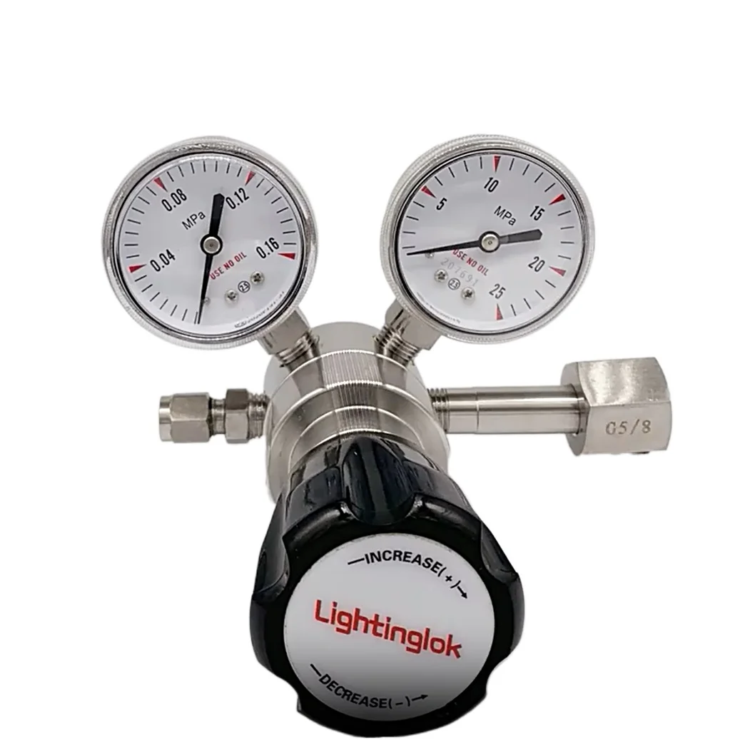 Цилиндр редуктора давления из нержавеющей стали, двойной метр, регулирующий и редукционный клапан давления, производитель редуктора давления 316L
Цилиндр редуктора давления из нержавеющей стали, двойной метр, регулирующий и редукционный клапан давления, производитель редуктора давления 316L