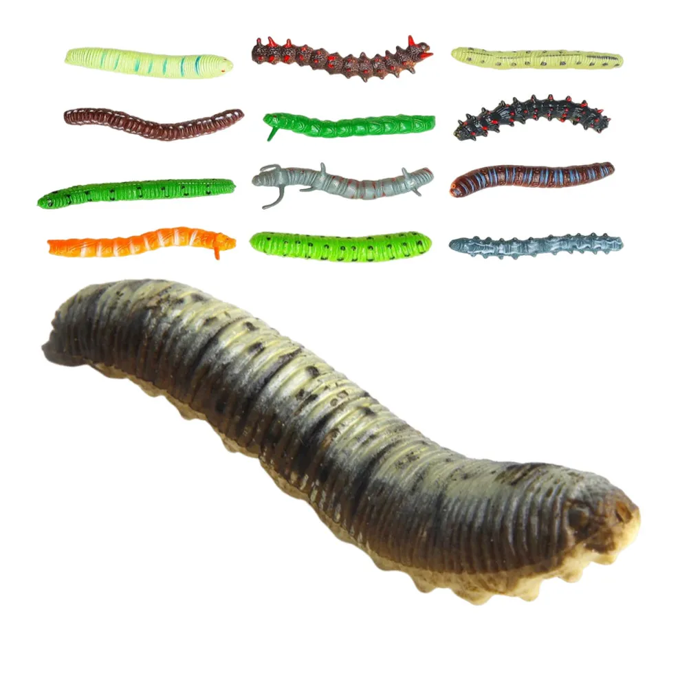 20Pcs Insect Simulation Plastic Fake Crawling Worm Realistic Science Educational Halloween Prank Prop Plastic Caterpillar Model
20Pcs Insect Simulation Plastic Fake Crawling Worm Realistic Science Educational Halloween Prank Prop Plastic Caterpillar Model