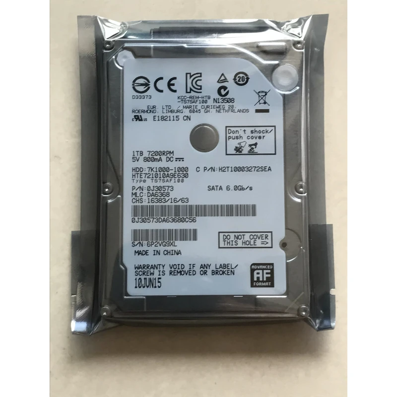 For HGST Hitachi Travelstar 7K1000 1TB 2.5" 7200RPM 32MB Cache SATA Notebook Hard Drive HTS721010A9E630
For HGST Hitachi Travelstar 7K1000 1TB 2.5" 7200RPM 32MB Cache SATA Notebook Hard Drive HTS721010A9E630