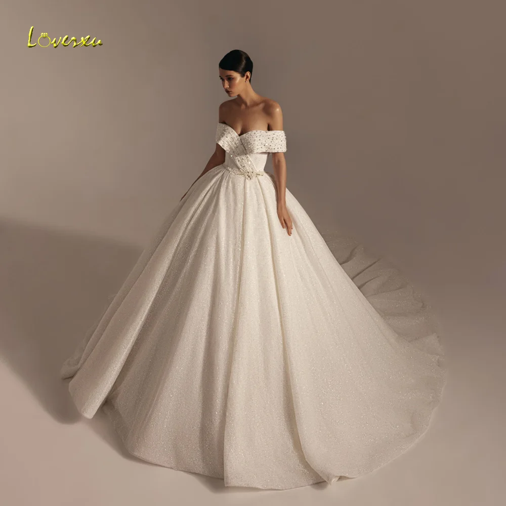 Loverxu Ball Gown Royal Wedding Dresses Sweetheart Off The Shoulder Vestido De Novia Lace Elegant Custom Made Robe De Mariee
Loverxu Ball Gown Royal Wedding Dresses Sweetheart Off The Shoulder Vestido De Novia Lace Elegant Custom Made Robe De Mariee