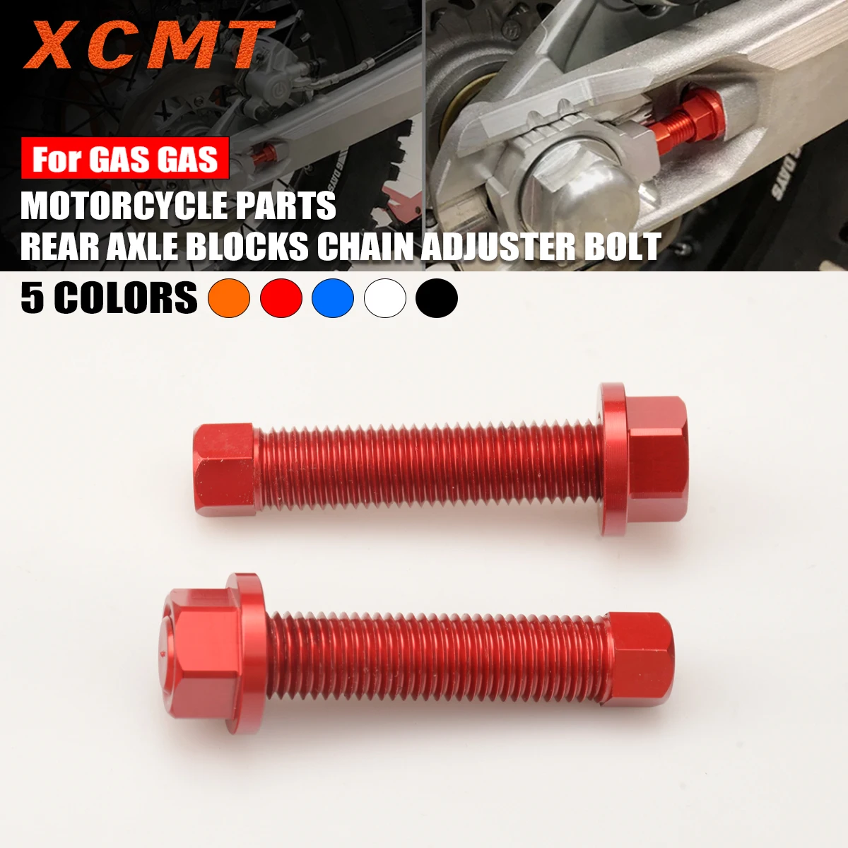 Motorcycle CNC Rear Axle Blocks Chain Adjuster Bolt For GAS GAS EX F EC F MC F 250-450 EX EC MC 125-300 700 ES/SM 2021-2023
Motorcycle CNC Rear Axle Blocks Chain Adjuster Bolt For GAS GAS EX F EC F MC F 250-450 EX EC MC 125-300 700 ES/SM 2021-2023