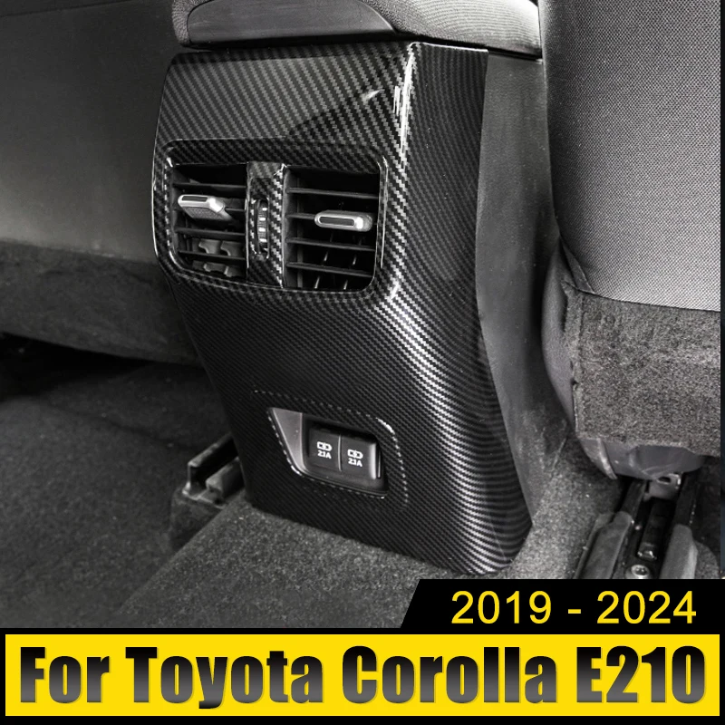 ABS Carbon Car Armrest Box Rear Air Vent Outlet Cover Case Trim For Toyota Corolla E210 2019 2020 2021 2022 2023 2024 Hybrid
ABS Carbon Car Armrest Box Rear Air Vent Outlet Cover Case Trim For Toyota Corolla E210 2019 2020 2021 2022 2023 2024 Hybrid
