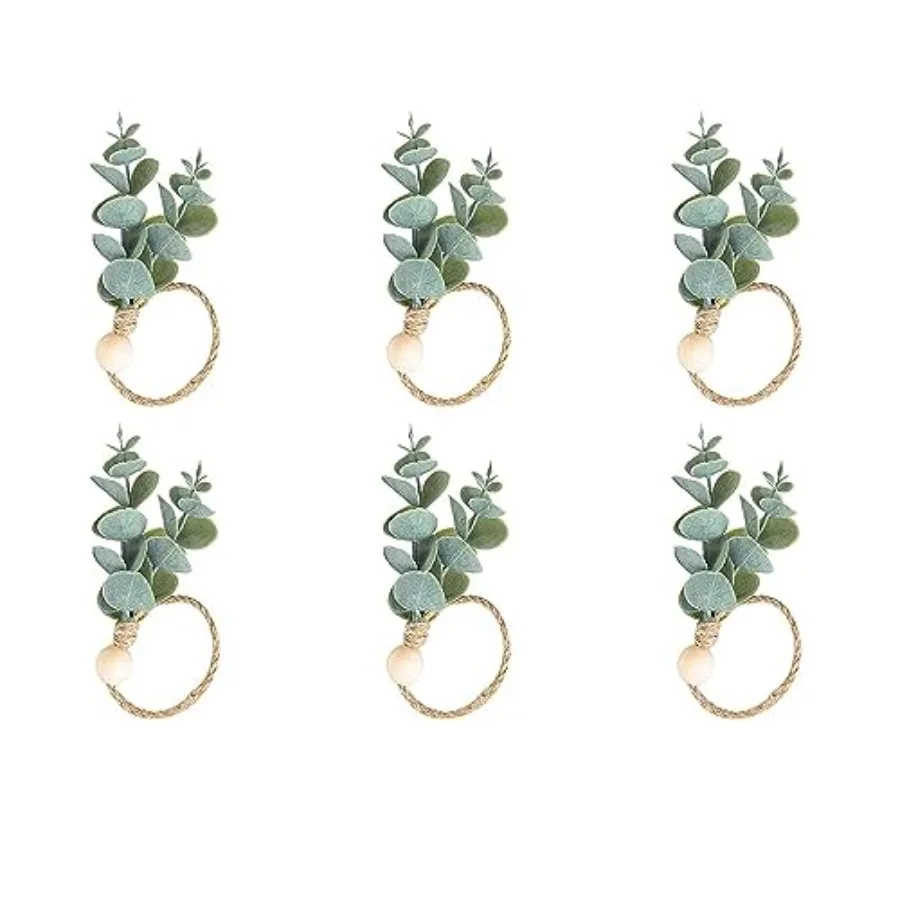 Defined Deco Napkin Rings Set of 6, Boho Green Leaf Napkin Rings for Spring Summer, Thanksgiving Christmas,
Defined Deco Napkin Rings Set of 6, Boho Green Leaf Napkin Rings for Spring Summer, Thanksgiving Christmas,
