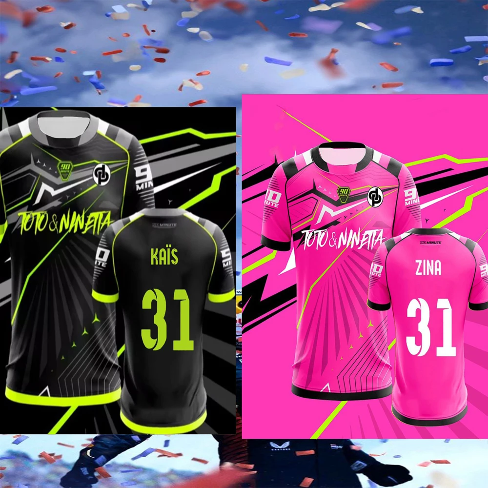 2025 Summer New Arrivals Men's Football Jersey Pink 90 Minute Limited Edition T-shirt Children's/Adult Universal Size Tops
2025 Summer New Arrivals Men's Football Jersey Pink 90 Minute Limited Edition T-shirt Children's/Adult Universal Size Tops