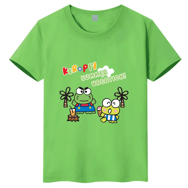 Детская футболка с милым узором и изображением лягушки с большими глазами, хлопковая, с круглым вырезом, разноцветная, на выбор, повседневный топ
Детская футболка с милым узором и изображением лягушки с большими глазами, хлопковая, с круглым вырезом, разноцветная, на выбор, повседневный топ