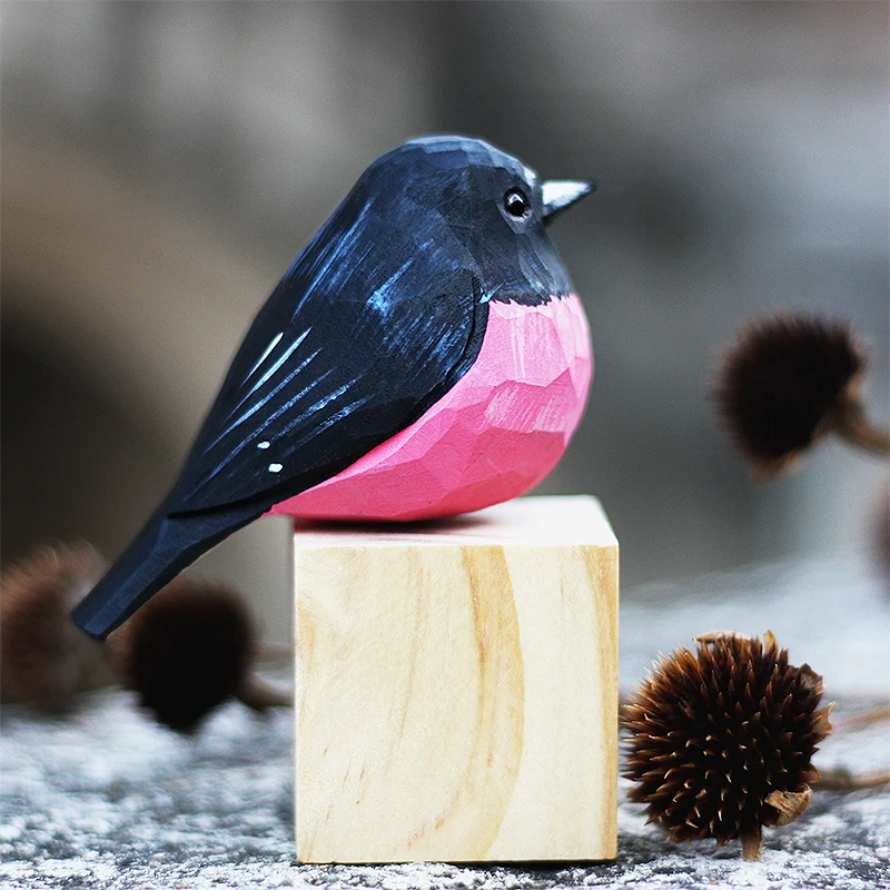Handcrafted Pink Fat Bird Wood Carving Ornament Creative Home Decorations Nordic Style Animal Shaped Wooden Sculpture
Handcrafted Pink Fat Bird Wood Carving Ornament Creative Home Decorations Nordic Style Animal Shaped Wooden Sculpture