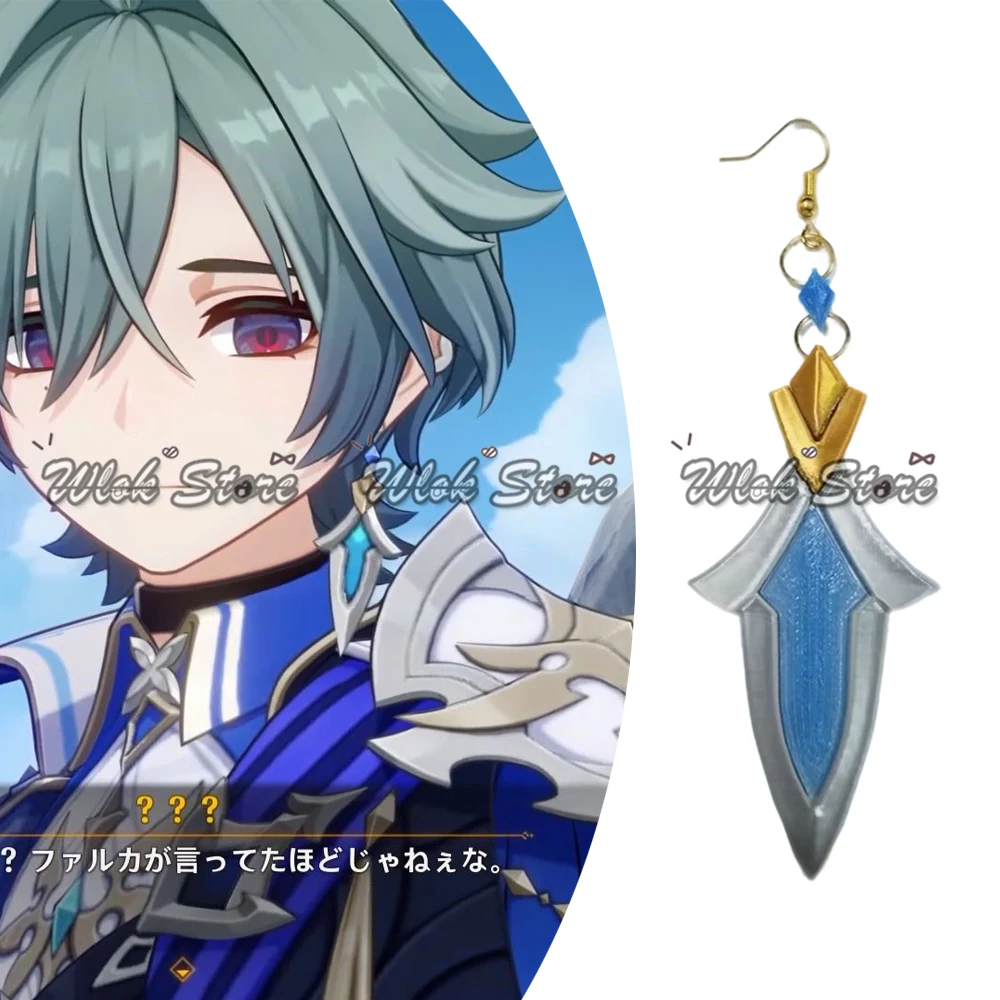 Game Genshin Impact Lohen Cosplay Costume Accessories Earring For Men Women Halloween Party Carnival Props Clip-on Earrings
Game Genshin Impact Lohen Cosplay Costume Accessories Earring For Men Women Halloween Party Carnival Props Clip-on Earrings