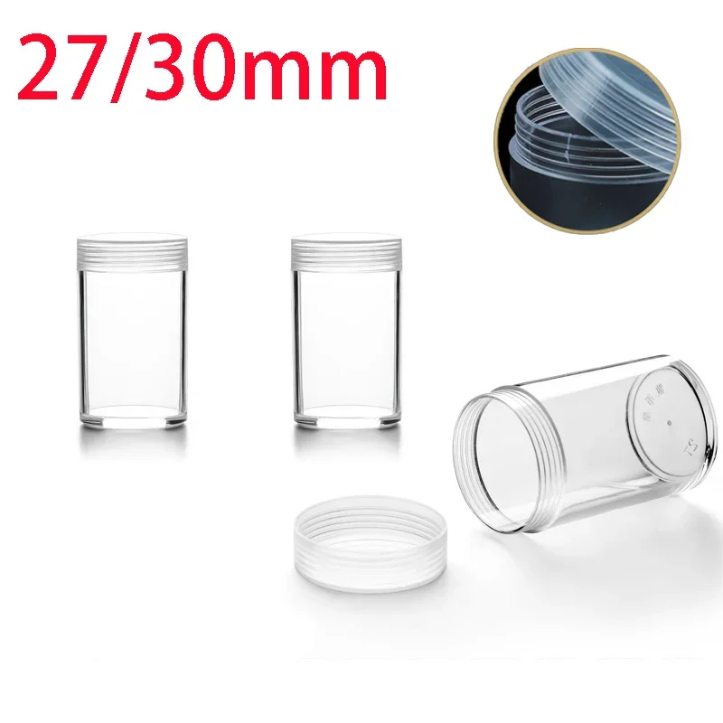 1 Pcs Round Plastic Clear Coin Tube for Collecting Coins Durable Coin Storage Tube with Threaded Cap and Shock Absorbing Foam
1 Pcs Round Plastic Clear Coin Tube for Collecting Coins Durable Coin Storage Tube with Threaded Cap and Shock Absorbing Foam