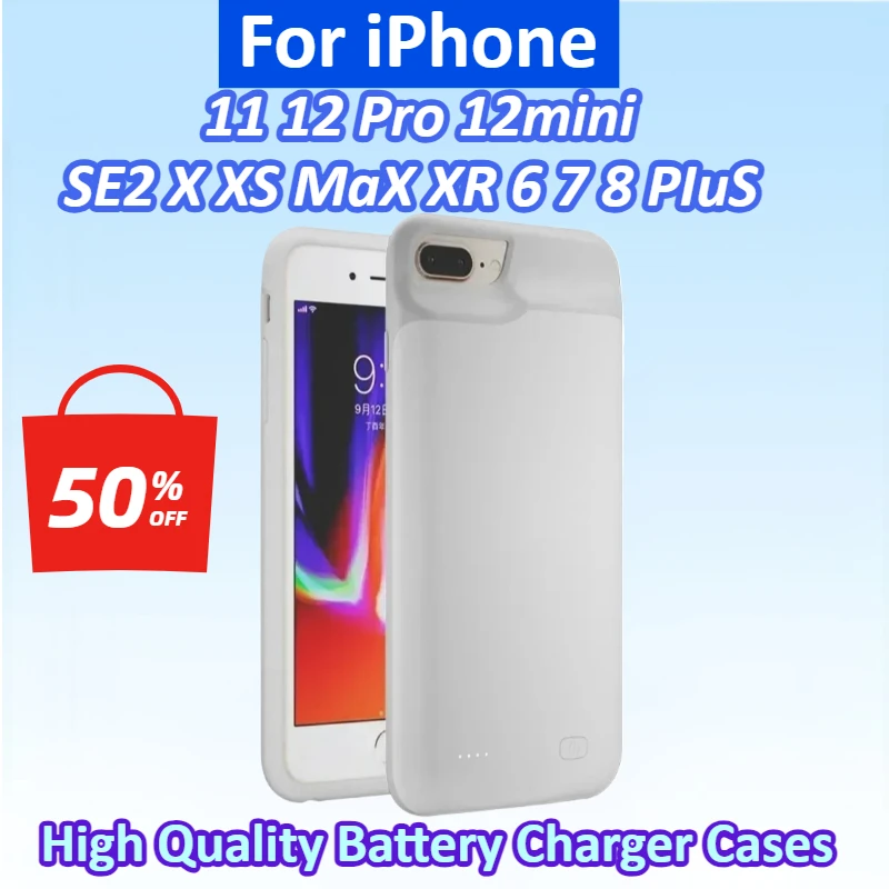 Portable Battery Charger Cases for IPhone 12mini 11 12 Pro Max External Battery Power Bank for IPhone SE2 X XS Max XR 6 7 8 Plus
Portable Battery Charger Cases for IPhone 12mini 11 12 Pro Max External Battery Power Bank for IPhone SE2 X XS Max XR 6 7 8 Plus