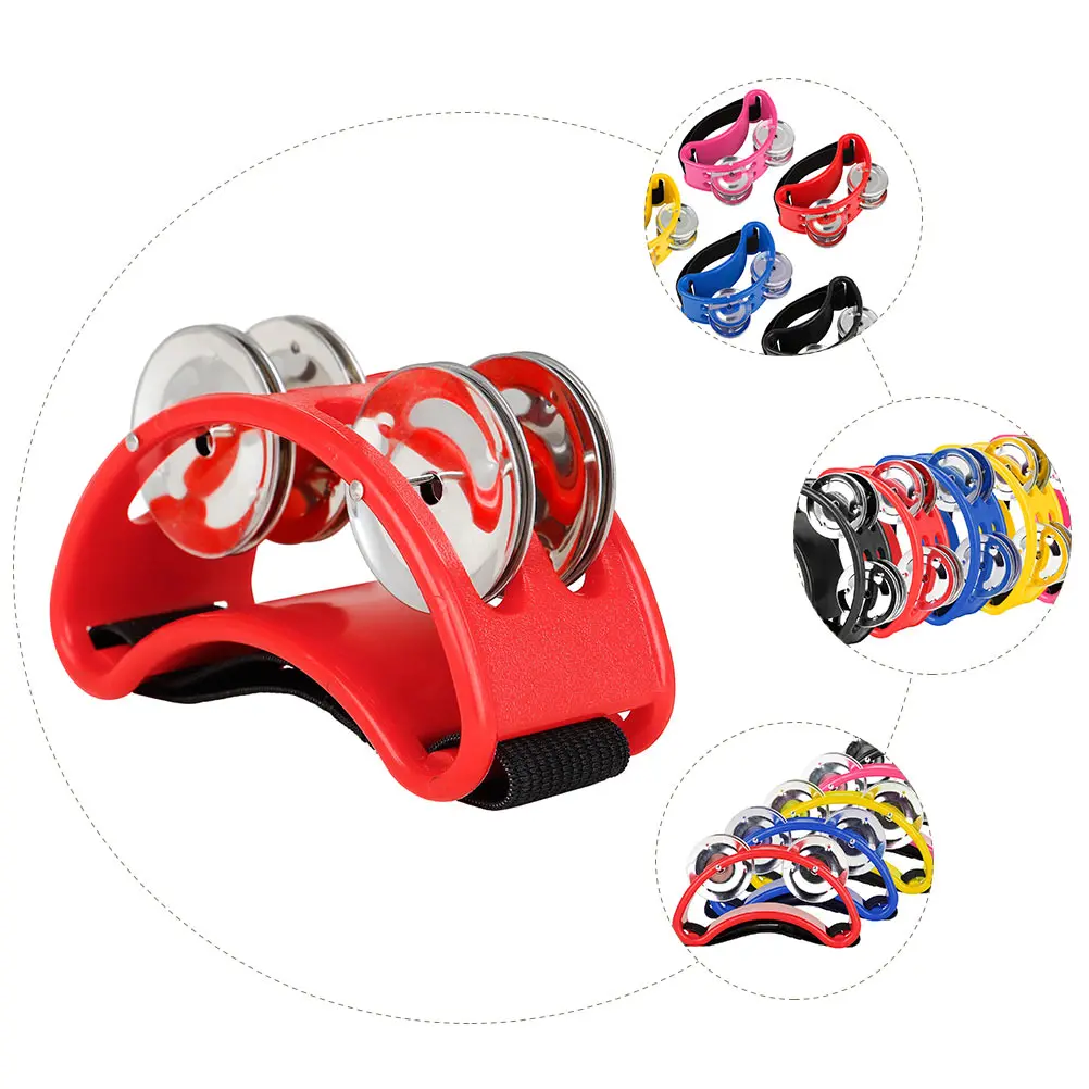 Plastic Stainless Steel Foot Tambourine Kids Musical Instruments Pink Jingle Bells Small Toy Baby ff Pedal Bell Percussion
Plastic Stainless Steel Foot Tambourine Kids Musical Instruments Pink Jingle Bells Small Toy Baby ff Pedal Bell Percussion
