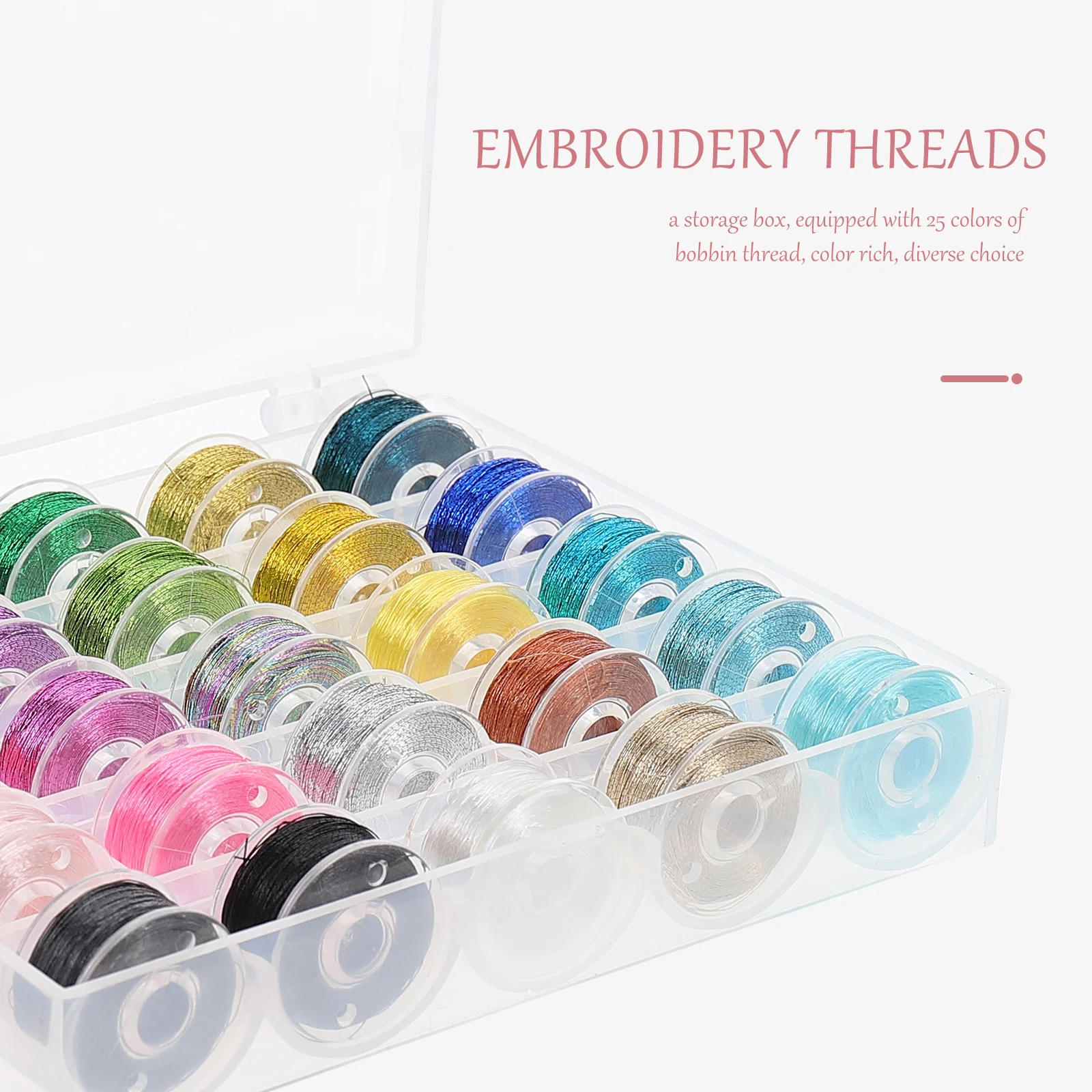 25 Pcs Polyester Embroidery Threads Colorful Sewing Smooth Flexible Durable DIY Clothing Quilting Stitching Projects Bracelet 
25 Pcs Polyester Embroidery Threads Colorful Sewing Smooth Flexible Durable DIY Clothing Quilting Stitching Projects Bracelet