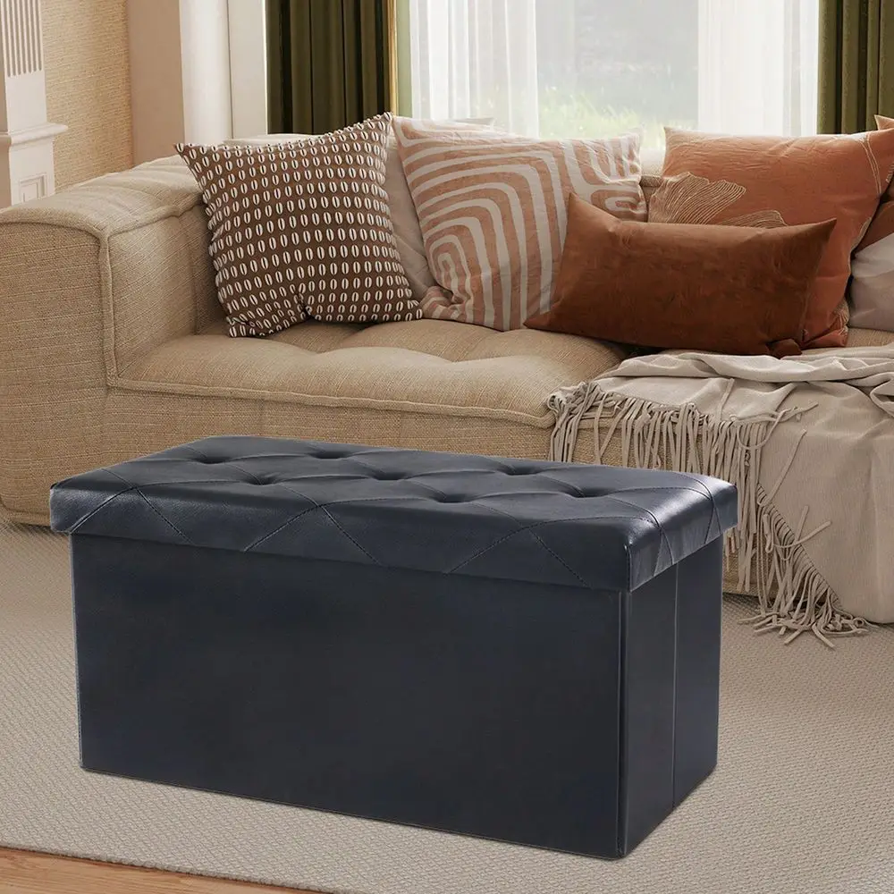 30 Inches Folding Ottoman With Storage Bench, Foot Rest Stool, End Of Bed Storage Bench holstered, Load 660 Lbs, For Living R
30 Inches Folding Ottoman With Storage Bench, Foot Rest Stool, End Of Bed Storage Bench holstered, Load 660 Lbs, For Living R