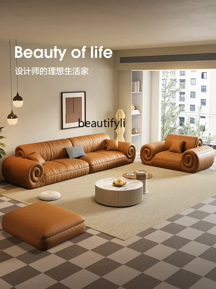 V Italian minimalist light luxury Napa first-layer cowhide living room size apartment straight row sofa
V Italian minimalist light luxury Napa first-layer cowhide living room size apartment straight row sofa