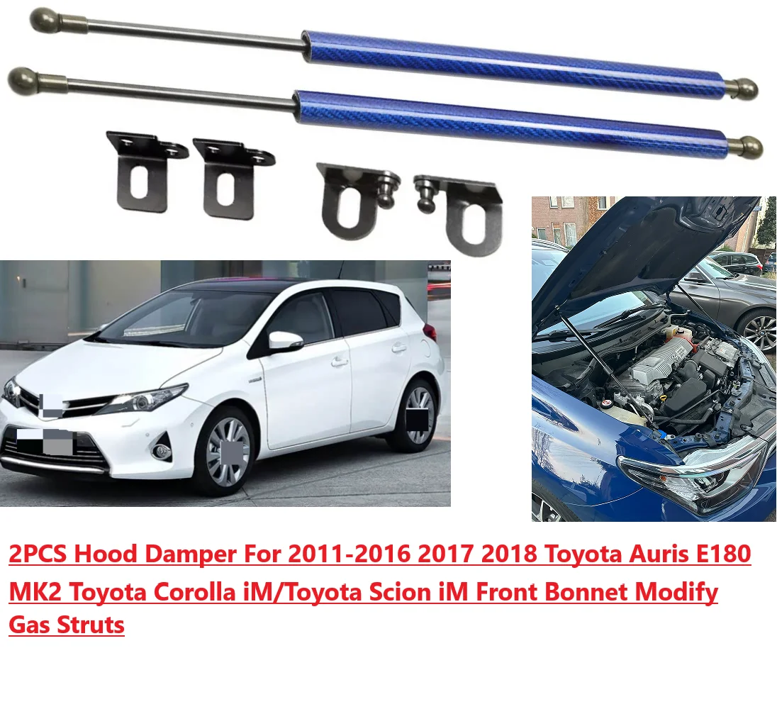 Hood Damper For 2011-2018 Toyota Auris E180 II Toyota Corolla iM/Scion iM Front Bonnet Modify Gas Struts Lift Support Shock Rods
Hood Damper For 2011-2018 Toyota Auris E180 II Toyota Corolla iM/Scion iM Front Bonnet Modify Gas Struts Lift Support Shock Rods