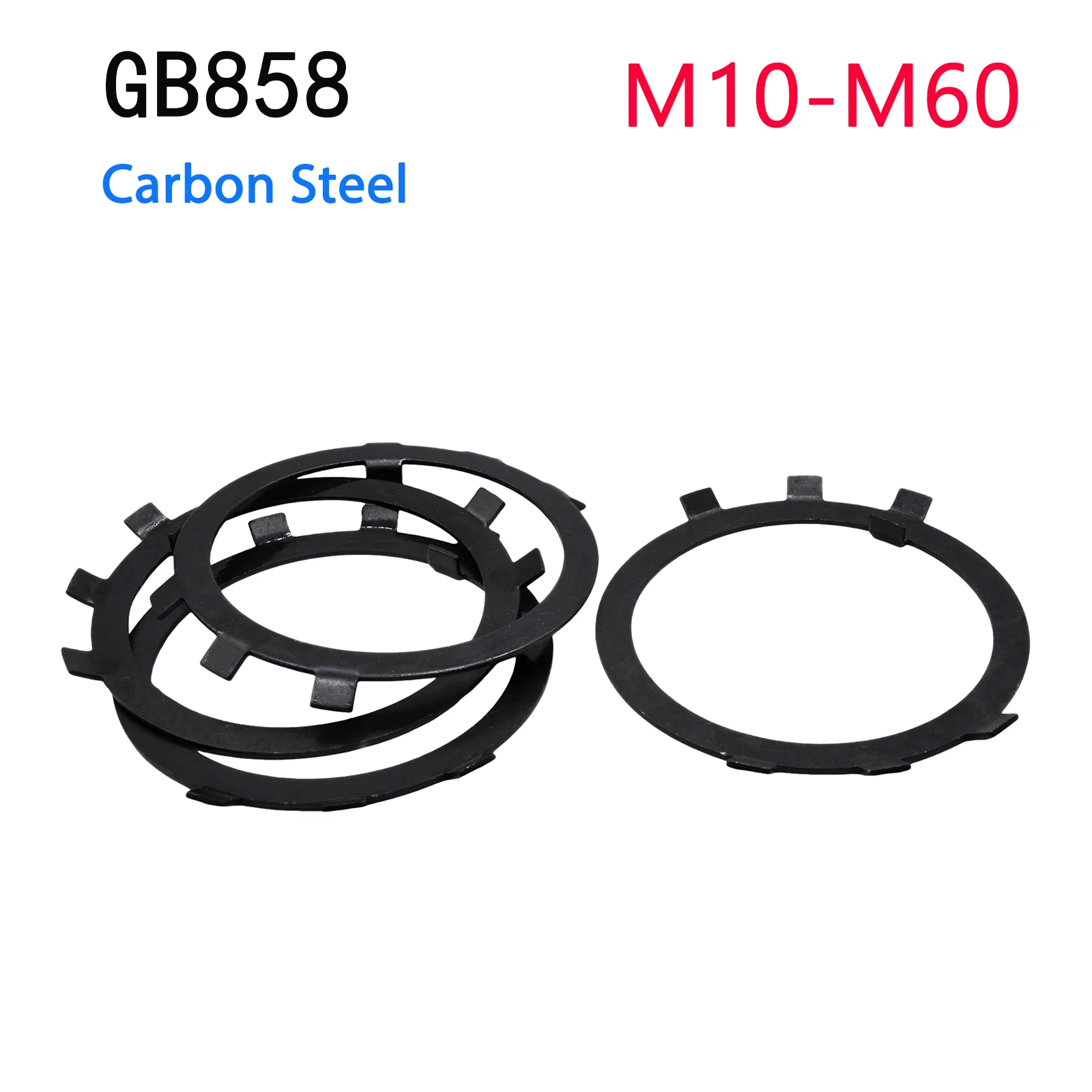 1-20Pcs M10 M12 M14 M16-M60 Black Carbon Steel GB858 Lock Washers Gasket Spacer Retaining Stop Washers for Slotted Round Nuts
1-20Pcs M10 M12 M14 M16-M60 Black Carbon Steel GB858 Lock Washers Gasket Spacer Retaining Stop Washers for Slotted Round Nuts
