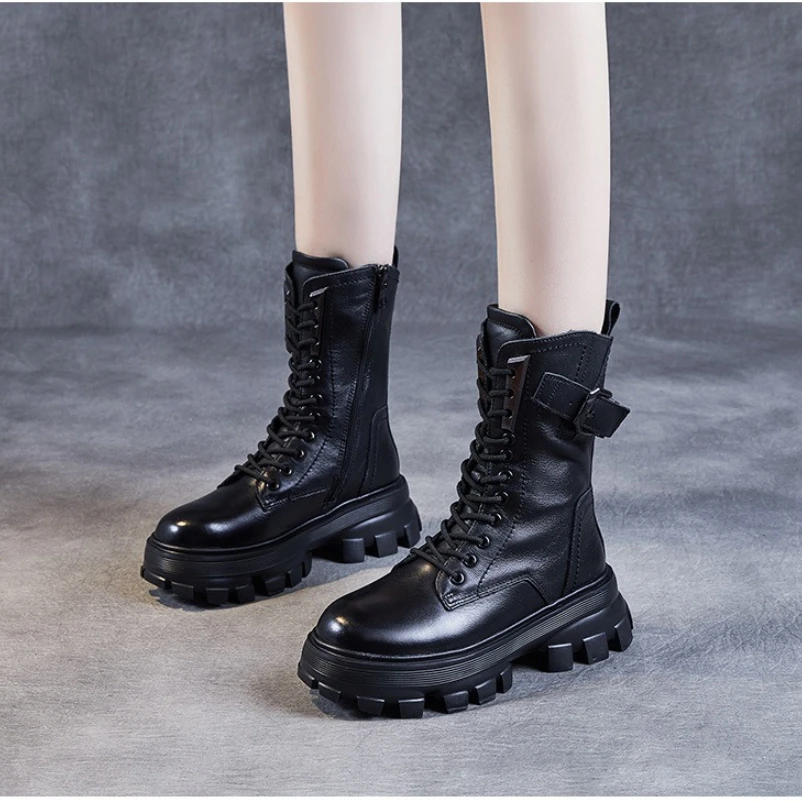 2025/Винтажные женские ботинки до середины икры на платформе в стиле ретро, обувь ручной работы на среднем каблуке с круглым носком, женские ботинки из натуральной кожи
2025/Винтажные женские ботинки до середины икры на платформе в стиле ретро, обувь ручной работы на среднем каблуке с круглым носком, женские ботинки из натуральной кожи