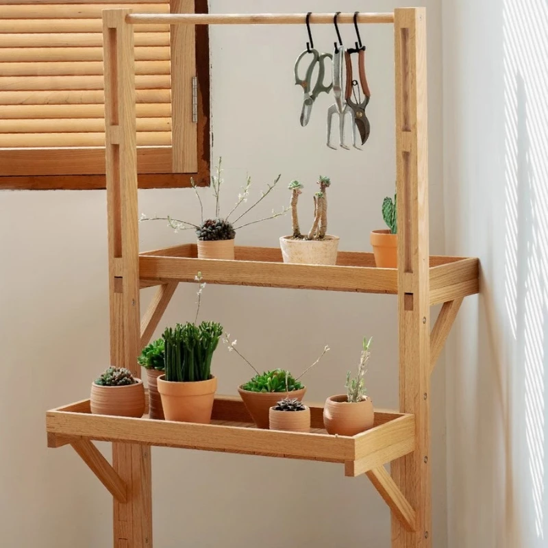 Ladder flower stand Shelf Balcony Living room Solid wood floor-to-ceiling succulent green plant flower pot shelf
Ladder flower stand Shelf Balcony Living room Solid wood floor-to-ceiling succulent green plant flower pot shelf