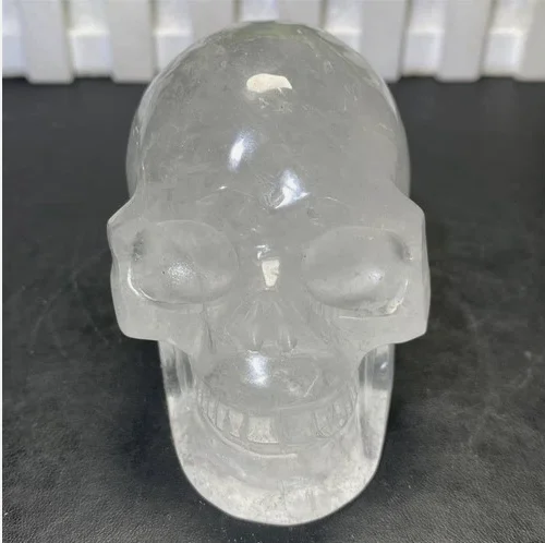 Natural Crystal Skull Figurine Hand Carved Gemstone Clear Skull Statue Home
Natural Crystal Skull Figurine Hand Carved Gemstone Clear Skull Statue Home