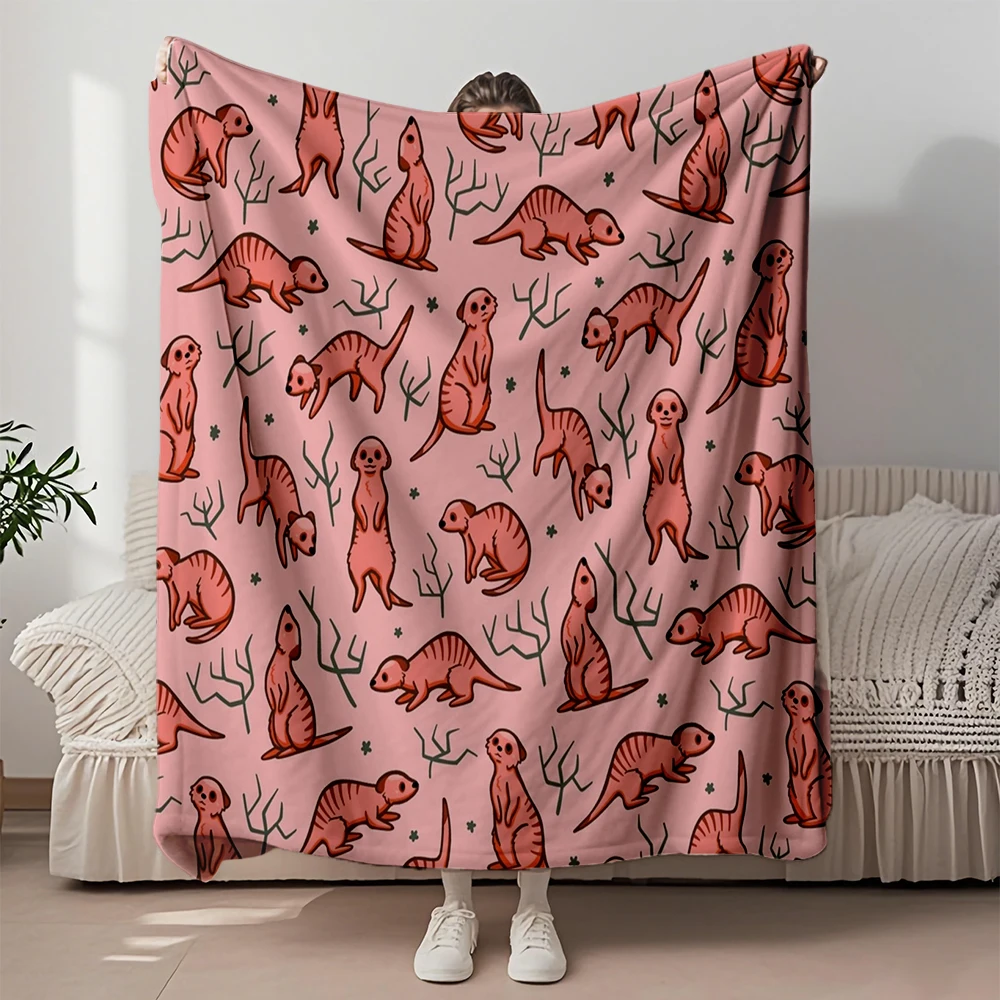 Flannel Cozy Blanket Major Meerkats With Wrinkle-resistant Moisture-wicking Technology Thermal Blanket Scandinavian Design
Flannel Cozy Blanket Major Meerkats With Wrinkle-resistant Moisture-wicking Technology Thermal Blanket Scandinavian Design