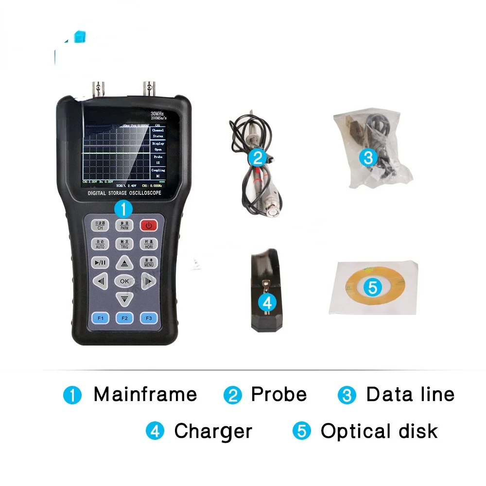 Jds6031 New Digital Oscilloscope 30MHz Handheld Pocket Oscilloscope
Jds6031 New Digital Oscilloscope 30MHz Handheld Pocket Oscilloscope
