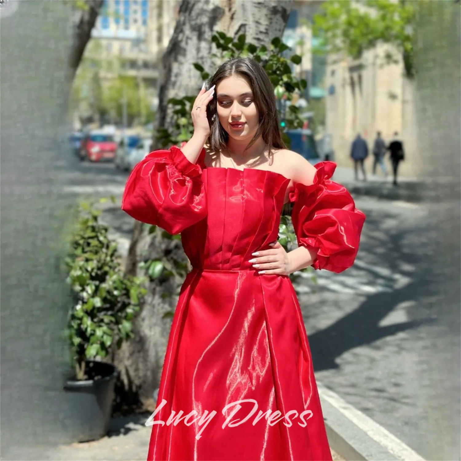 Lucy Satin Off The Shoulder Red A-Line Evening Dress 2026 Prom Dress Formal Evening Customized Elegant Women Ladies Gala
Lucy Satin Off The Shoulder Red A-Line Evening Dress 2026 Prom Dress Formal Evening Customized Elegant Women Ladies Gala