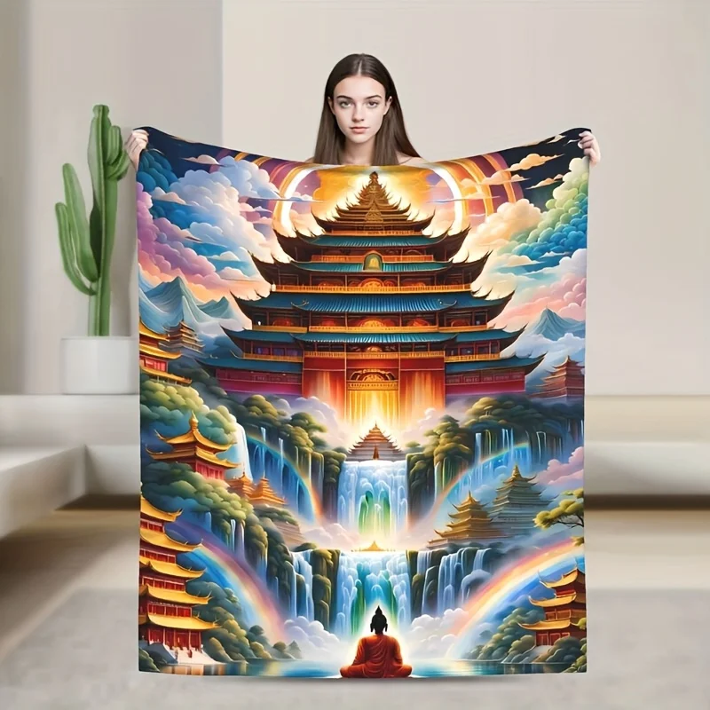 Фланелевое одеяло с буддийским рисунком Святой Земли, красочное, мягкое, теплое, легкое, можно стирать в машине, вязаное, всесезонное
Фланелевое одеяло с буддийским рисунком Святой Земли, красочное, мягкое, теплое, легкое, можно стирать в машине, вязаное, всесезонное