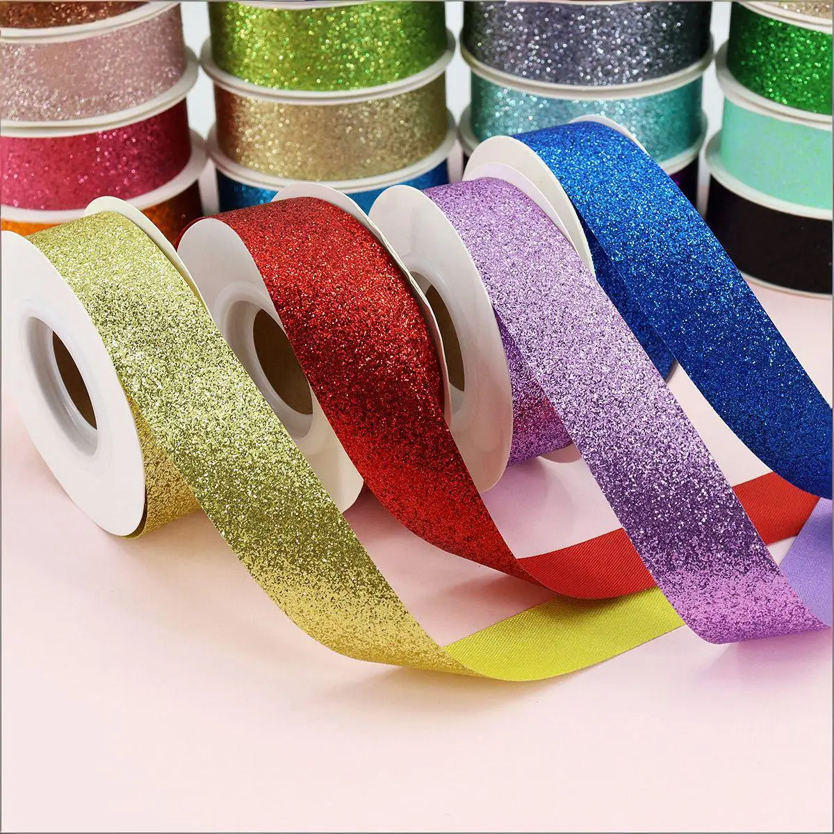 Super Shiny Ribbon - 50yards/roll 22mm for Gift Wrapping, Bows, Wedding & Party Decorations welcome custom printed
Super Shiny Ribbon - 50yards/roll 22mm for Gift Wrapping, Bows, Wedding & Party Decorations welcome custom printed