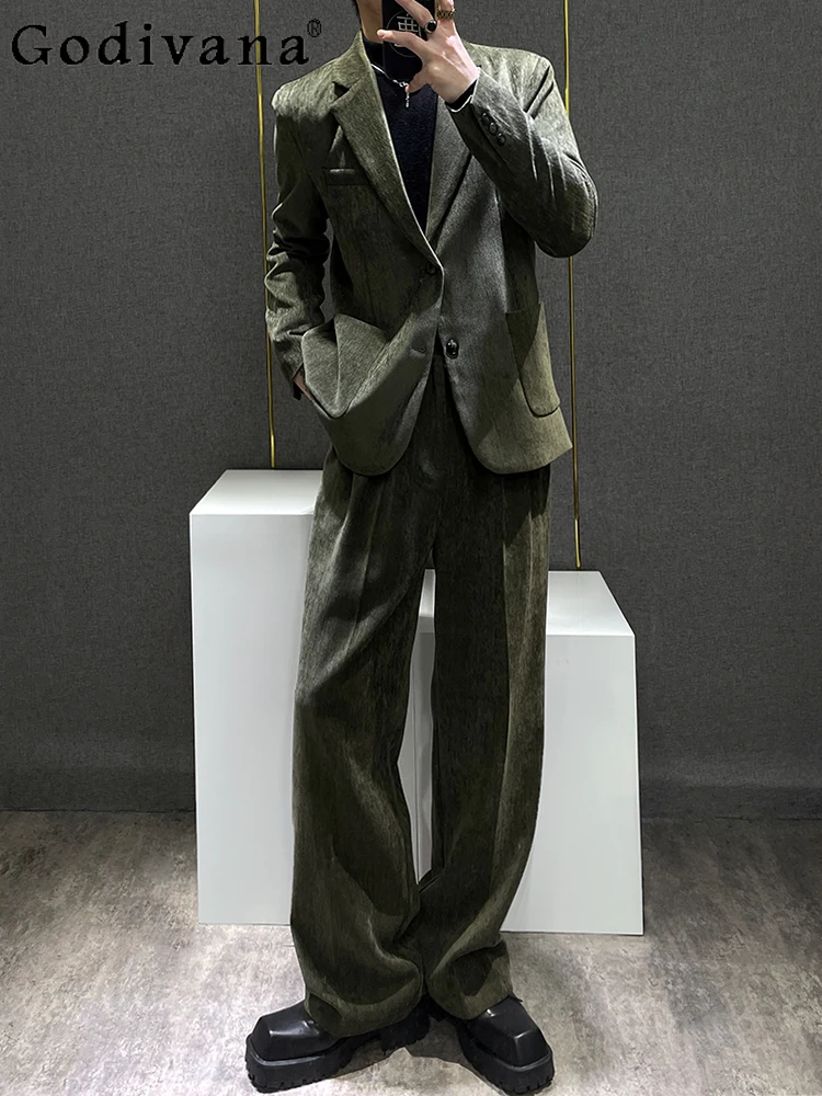 2025 Autumn New Elegant Corduroy Fashion Loose Long-sleeved Suit Men's Handsome Versatile Leisure Solid Color Comfort Jacket
2025 Autumn New Elegant Corduroy Fashion Loose Long-sleeved Suit Men's Handsome Versatile Leisure Solid Color Comfort Jacket