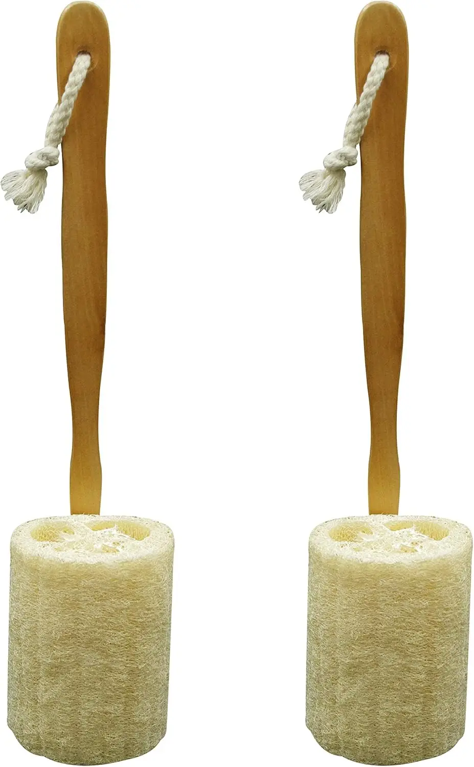 Natural Loofah Back Scrubber with Long Wooden Handle, 2-Pack for Shower Bath
Natural Loofah Back Scrubber with Long Wooden Handle, 2-Pack for Shower Bath