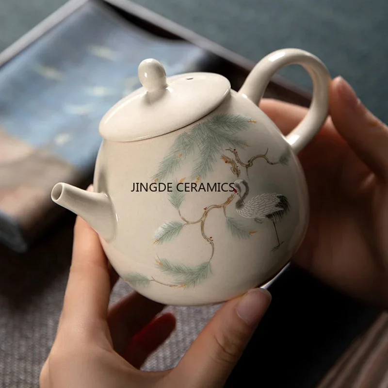 1pc 230ml Traditional Chinese Ceramic Teapot Household Teapot Travel Portable Tea Set Household Items Spherical Filter Hole
1pc 230ml Traditional Chinese Ceramic Teapot Household Teapot Travel Portable Tea Set Household Items Spherical Filter Hole