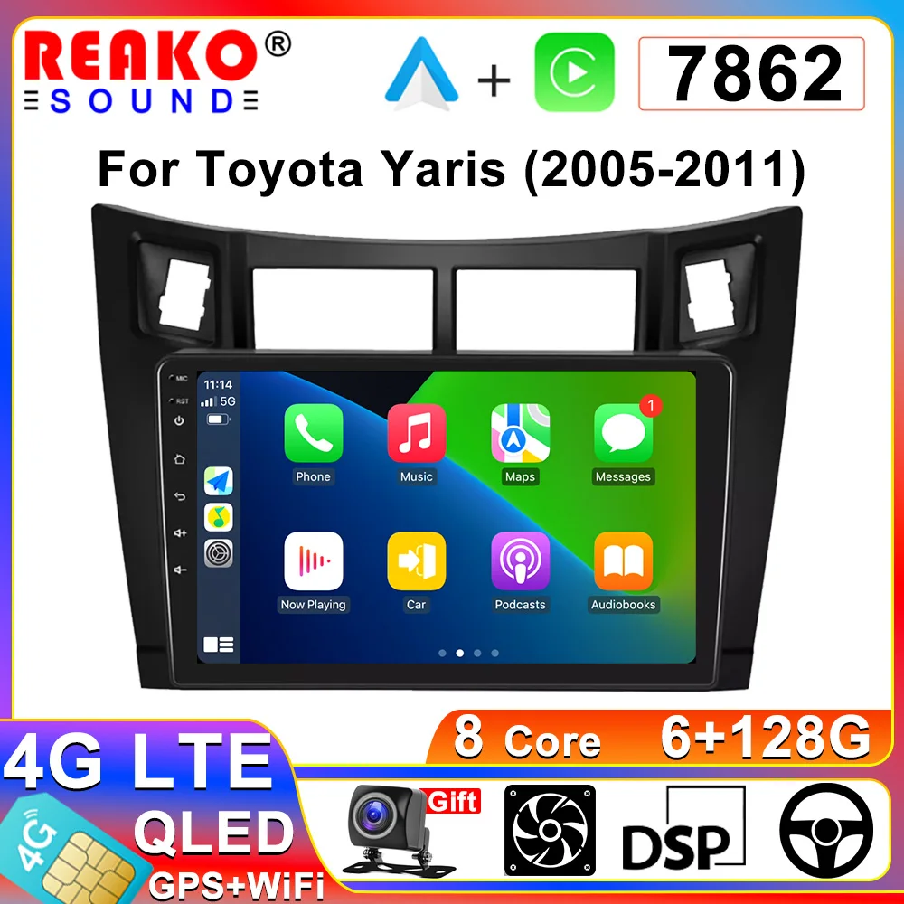 Автомобильный радиоприемник 2 Din реакции для Toyota Yaris 2005-2011 Android 12 мультимедийный плеер Carplay Android автомобильный стерео GPS навигатор
Автомобильный радиоприемник 2 Din реакции для Toyota Yaris 2005-2011 Android 12 мультимедийный плеер Carplay Android автомобильный стерео GPS навигатор