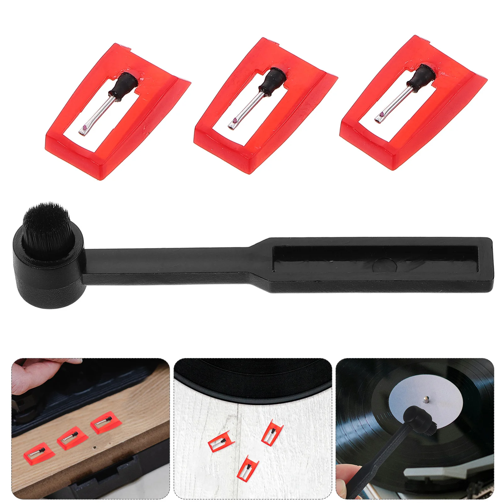 1Set Record Player Needle Kit for Turntable Stylus Cleaner Plastic Material Enhances Sound Quality Vintage Enthusiasts
1Set Record Player Needle Kit for Turntable Stylus Cleaner Plastic Material Enhances Sound Quality Vintage Enthusiasts