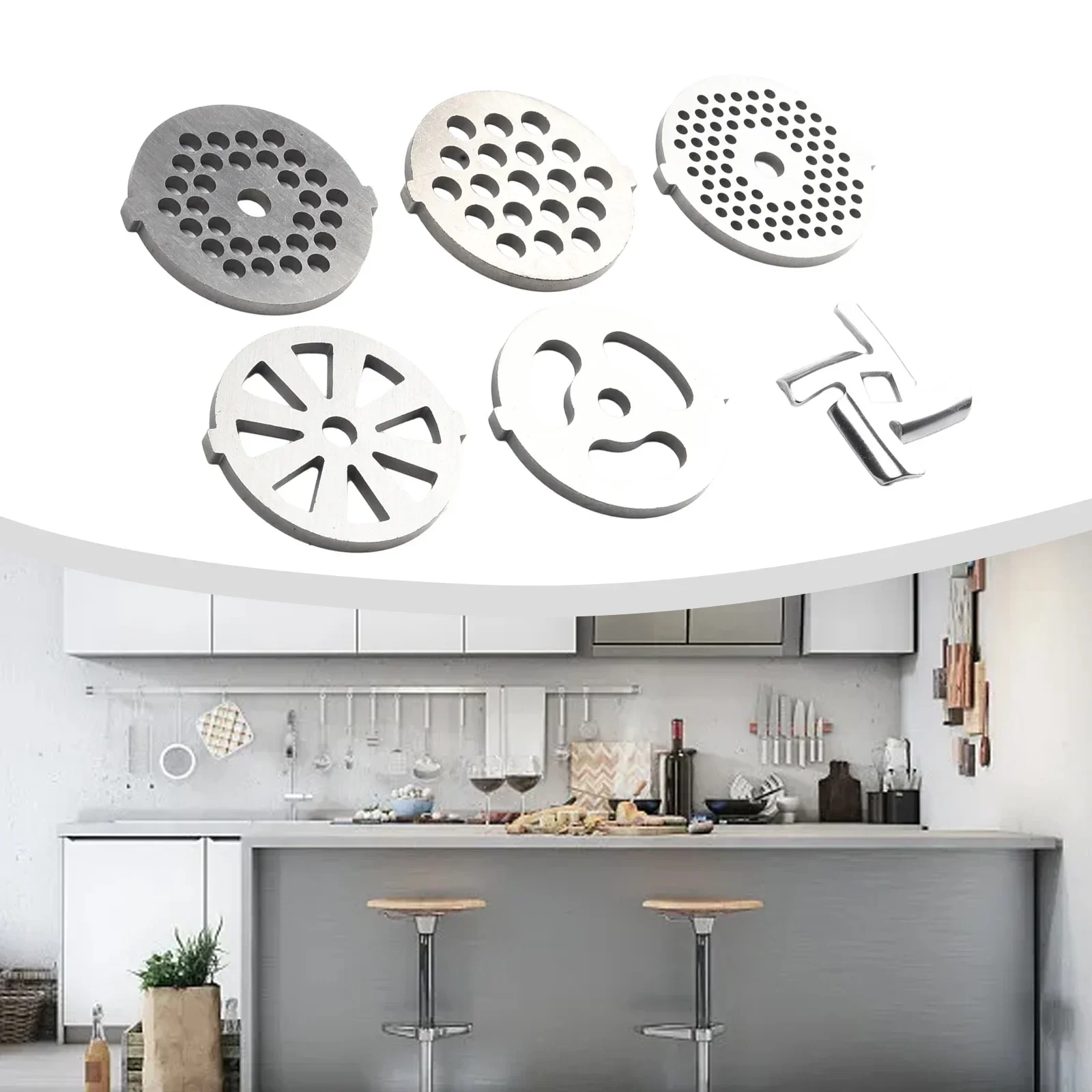 6pcs/set Stainless Steel Meat Grinder Plate Discs Plate Blade Mincer Plate Meat Grinder Replacement Kitchen Accessories Kitchen
6pcs/set Stainless Steel Meat Grinder Plate Discs Plate Blade Mincer Plate Meat Grinder Replacement Kitchen Accessories Kitchen