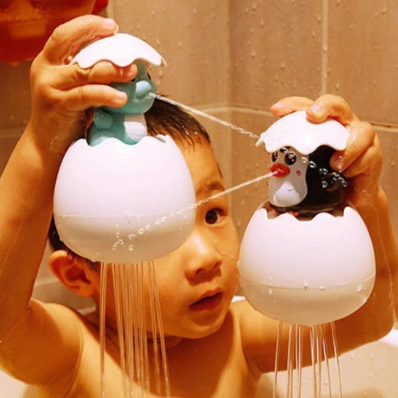 Baby Bath Toys Cute Duck and Penguin Egg Water Sprayers for Kids Bathroom Shower Heads Swimming and Splashing Gifts for Babies 
Baby Bath Toys Cute Duck and Penguin Egg Water Sprayers for Kids Bathroom Shower Heads Swimming and Splashing Gifts for Babies