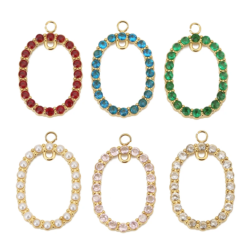 2pcs Stainless Steel 5A Zircon Oval Charms Pendant Base Conectors for DIY Earring Necklace Jewelry Making Accessories Finding
2pcs Stainless Steel 5A Zircon Oval Charms Pendant Base Conectors for DIY Earring Necklace Jewelry Making Accessories Finding